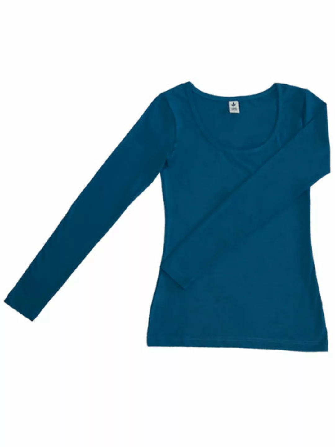 Damen Langarmshirt Rundhals 5 Farben Bio-baumwolle T-shirt 4412 günstig online kaufen