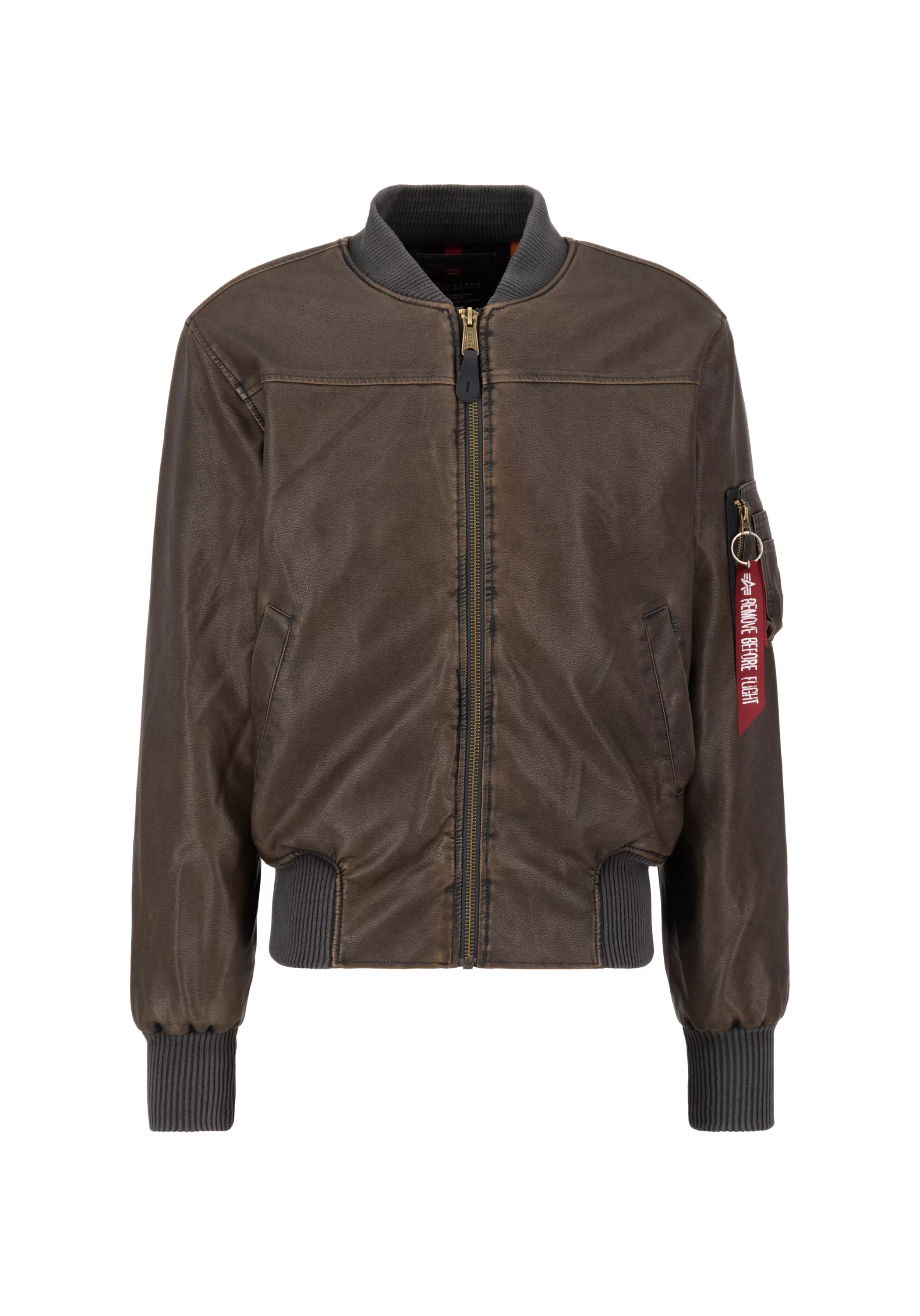 Alpha Industries Bomberjacke "MA-1 Faux Leather Vintage Bomberjacke" günstig online kaufen