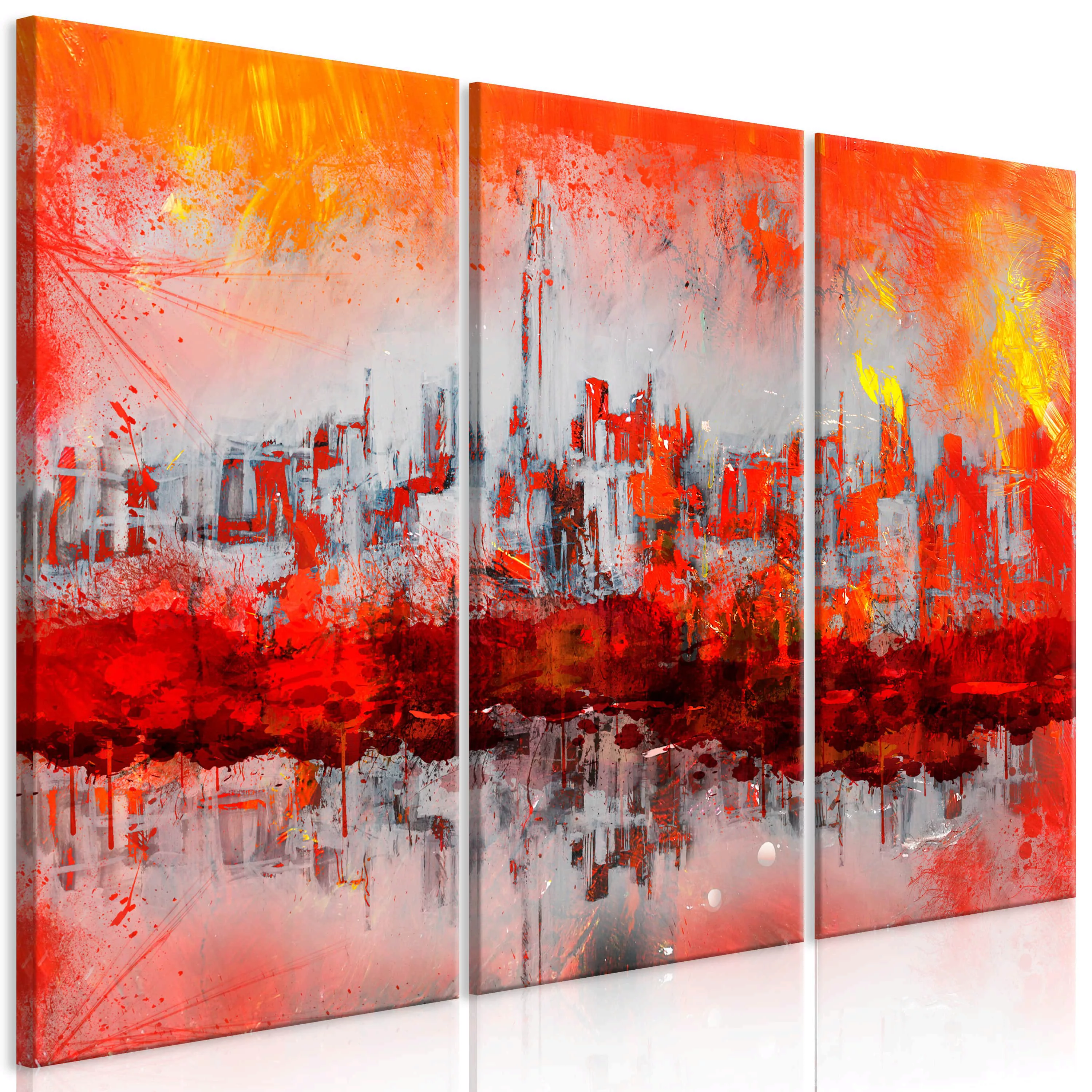 Wandbild - New York Sunset (3 Parts) günstig online kaufen