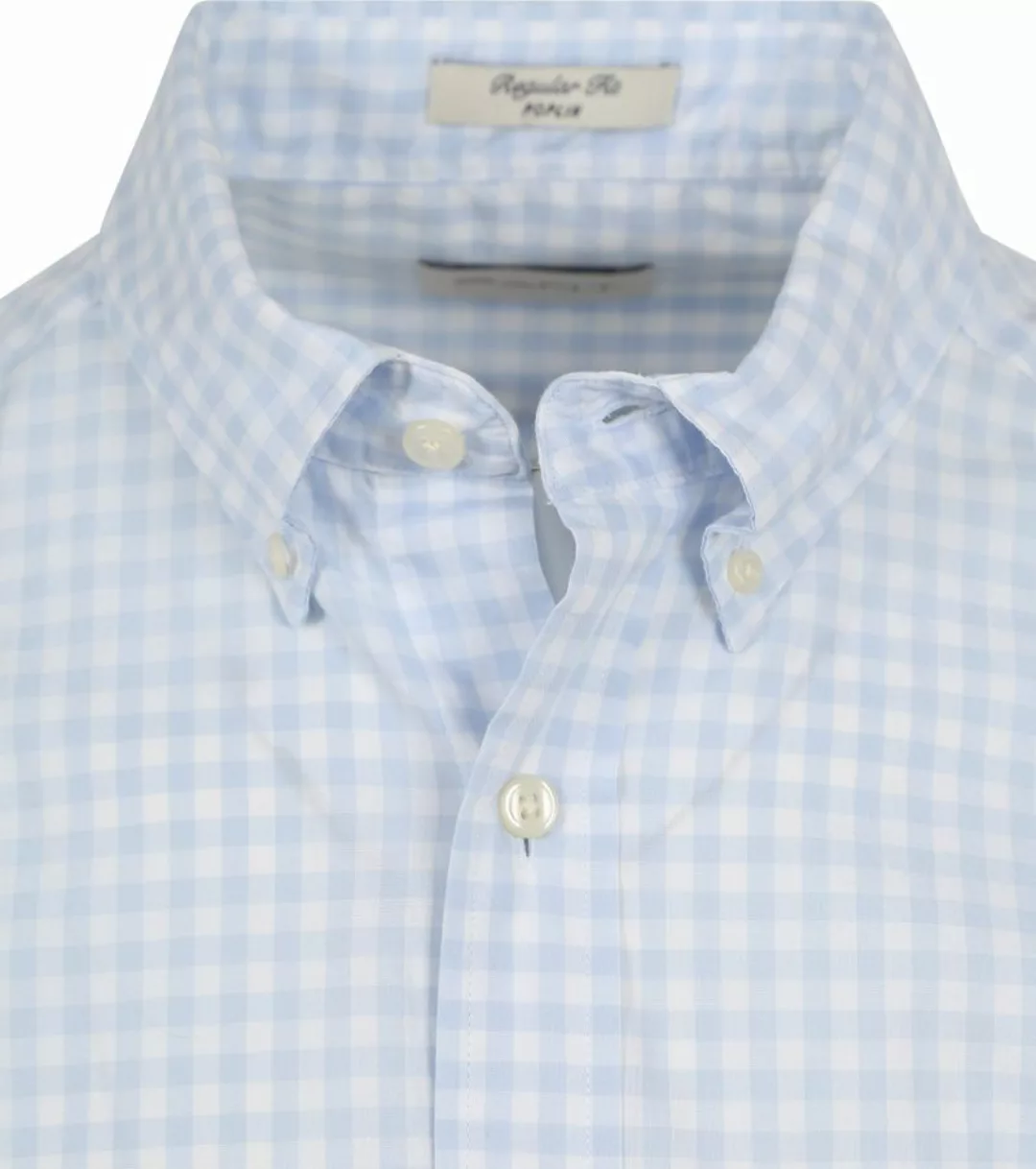 Gant Hemd Short Sleeve Hellblau - Größe XXL günstig online kaufen