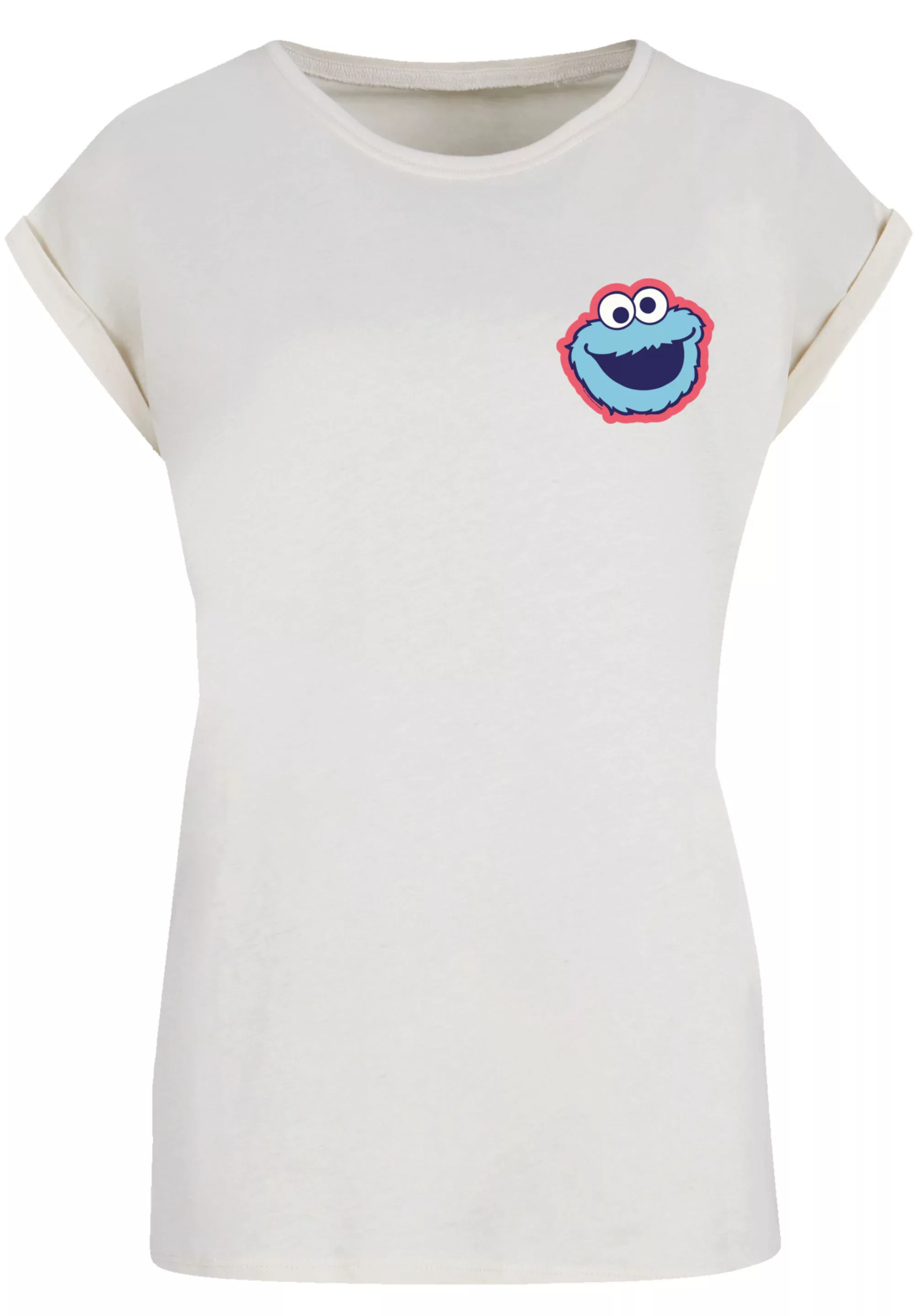 F4NT4STIC T-Shirt "Sesamstraße Cookie Monster Smile", Premium Qualität, Wei günstig online kaufen