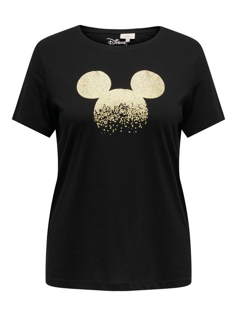 ONLY CARMAKOMA Kurzarmshirt CARMICKEY GLITTER LIFE SS REG TEE LCS günstig online kaufen