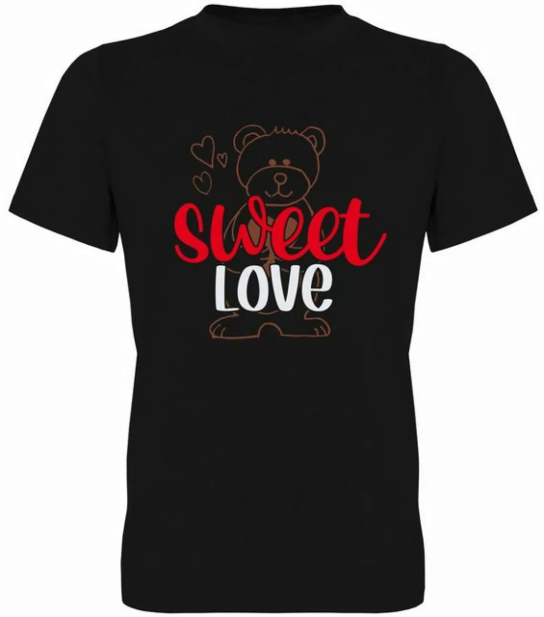 G-graphics T-Shirt Teddy – Sweet love Herren T-Shirt, mit Frontprint, zum V günstig online kaufen