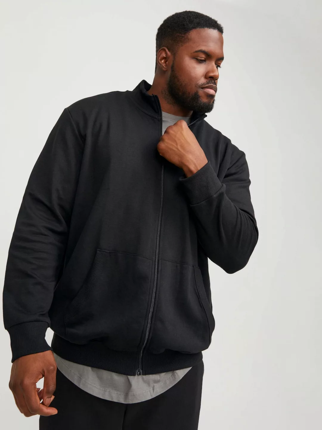 Jack & Jones PlusSize Sweatshirt JJEPAULOS SWEAT ZIP NOOS PLS günstig online kaufen