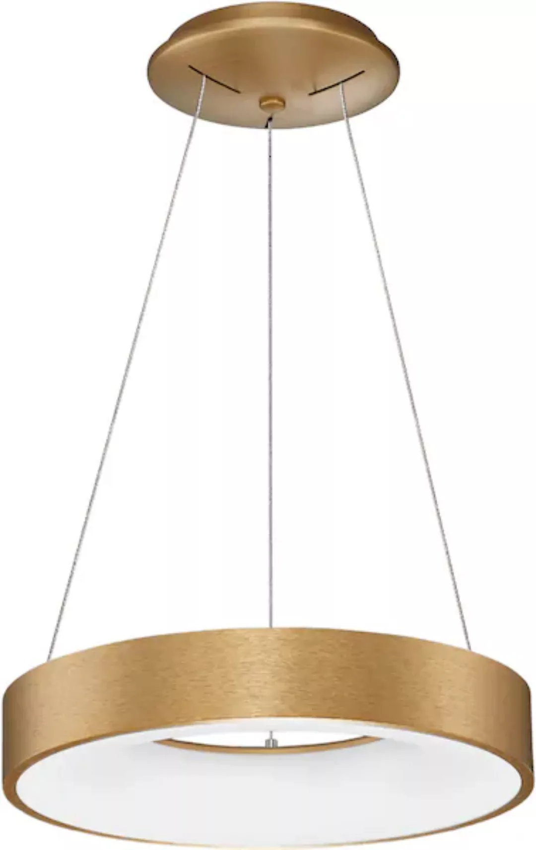 LED Pendelleuchte Rando Thin in Gold-gebürstet 30W 1950lm günstig online kaufen