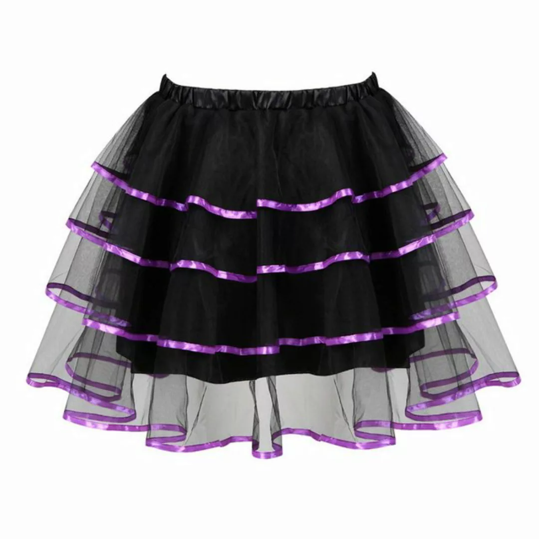 Refttenw Tüllrock Tutu-Rock Damen Kurz Retro Rock Knielang Tüllrock Tutu Kl günstig online kaufen