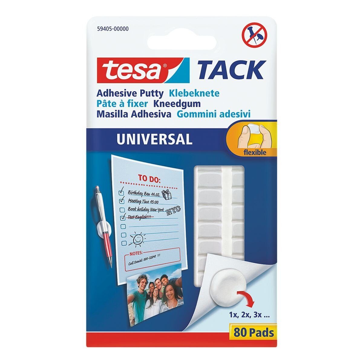 tesa Klebepad TACK (80-St) Klebeknete transparent günstig online kaufen
