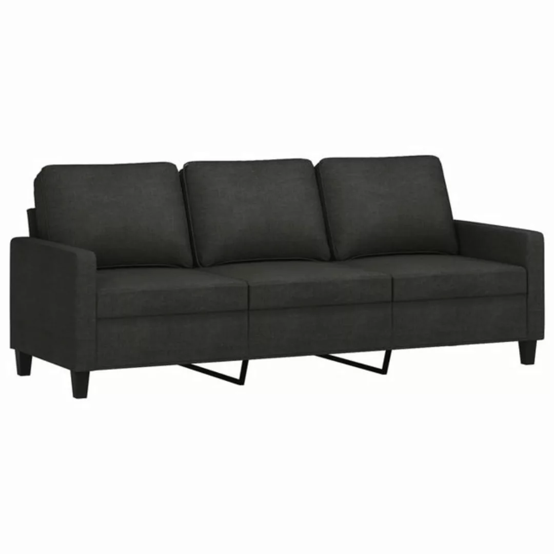 vidaXL Sofa 3-Sitzer-Sofa Hellgrau 180 cm Stoff günstig online kaufen