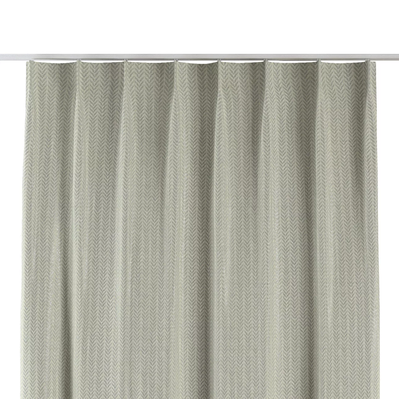 Vorhang mit flämischen 1-er Falten, silbern-grau, Imperia Premium (144-10) günstig online kaufen