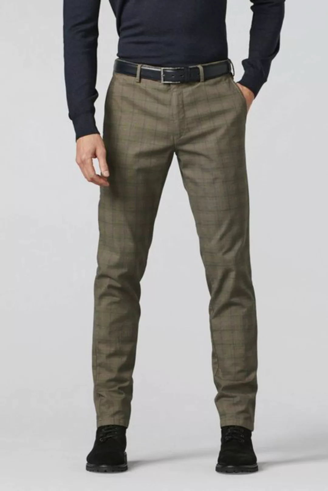 MEYER Chinohose PRINCE OF WALES BAUMWOLL, PRINCE OF WALES BAUMWOLL CHINO günstig online kaufen