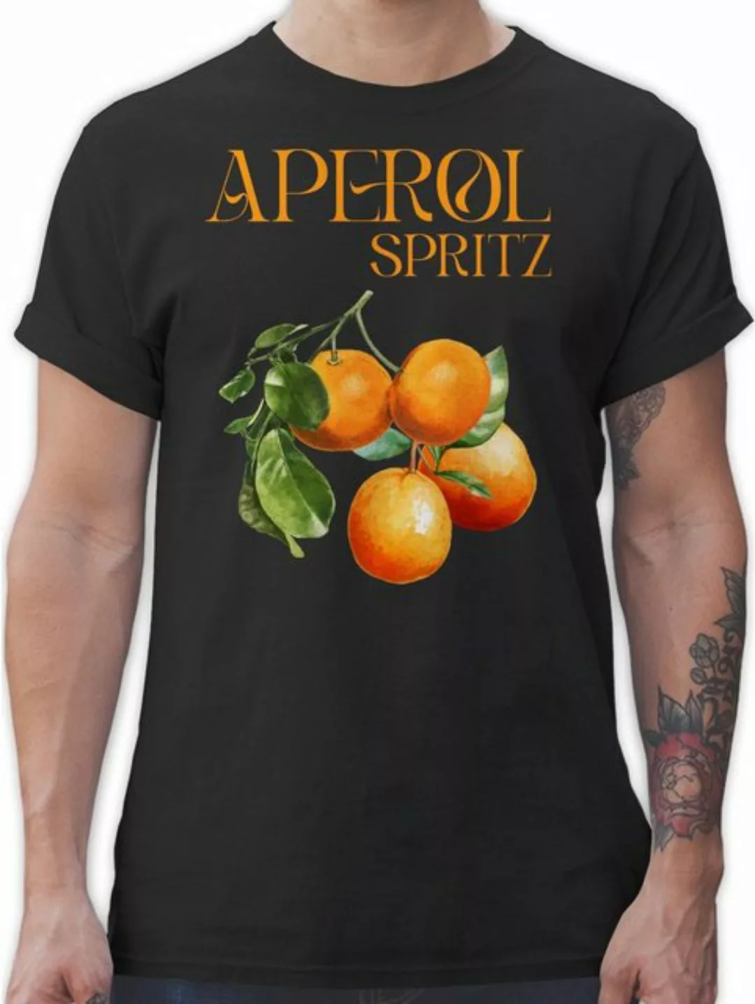 Shirtracer T-Shirt Aperol Spritz Orangen Aperol Kostüm Karneval & Fasching günstig online kaufen