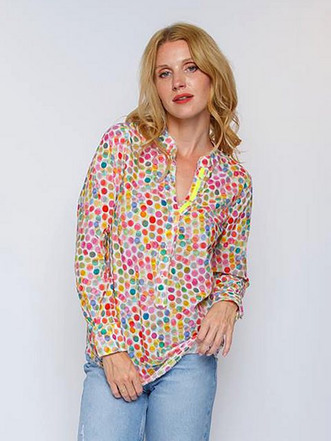 Emily Van Den Bergh Schlupfbluse Shirtbluse Multi Dots günstig online kaufen