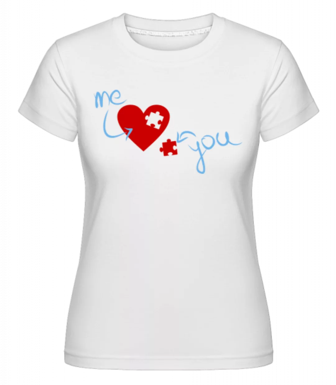 I Love You Puzzle Heart · Shirtinator Frauen T-Shirt günstig online kaufen