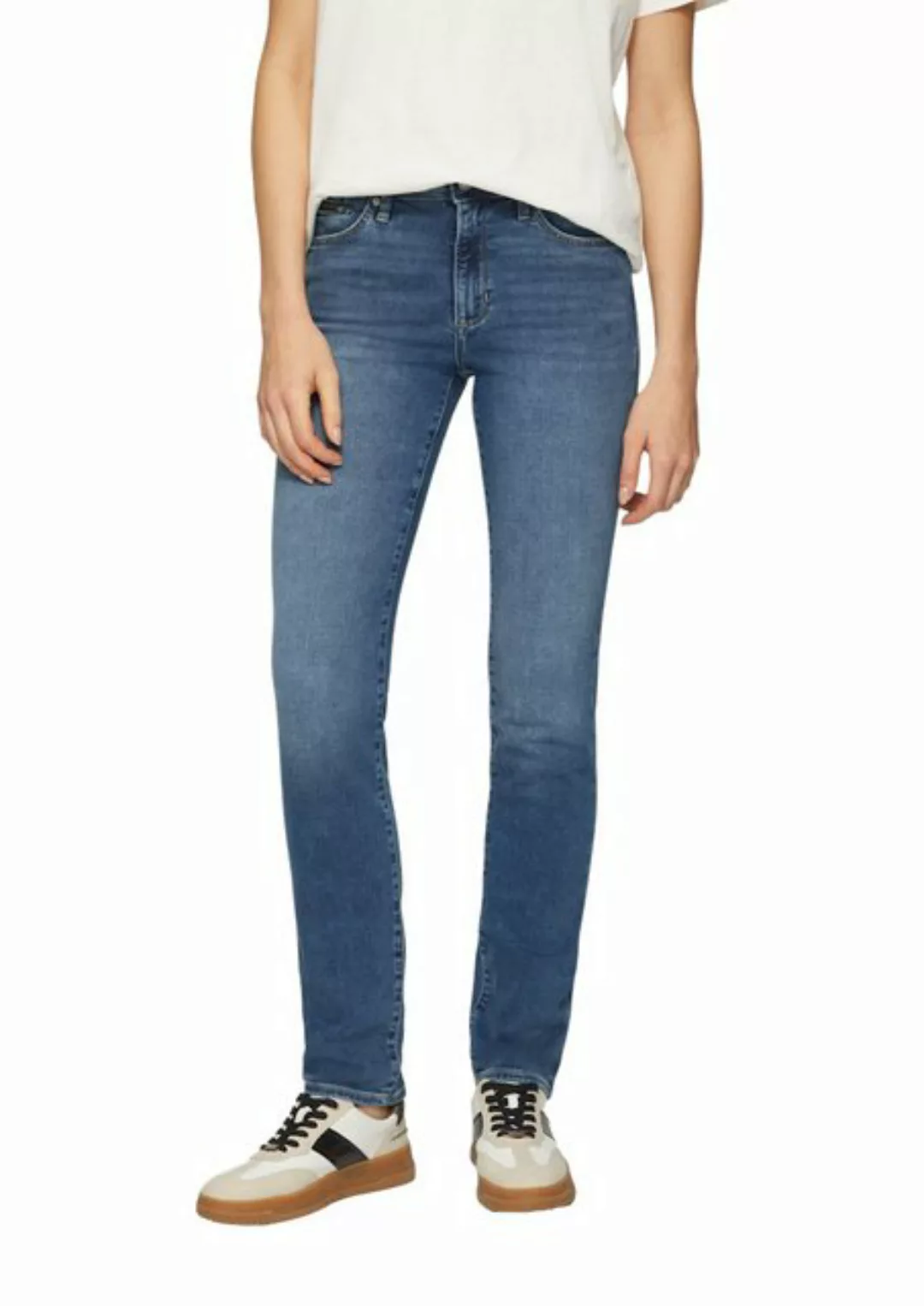 s.Oliver Gerade Jeans s.Oliver - Jeans Karolin - Regular Fit, Mid Rise, Str günstig online kaufen