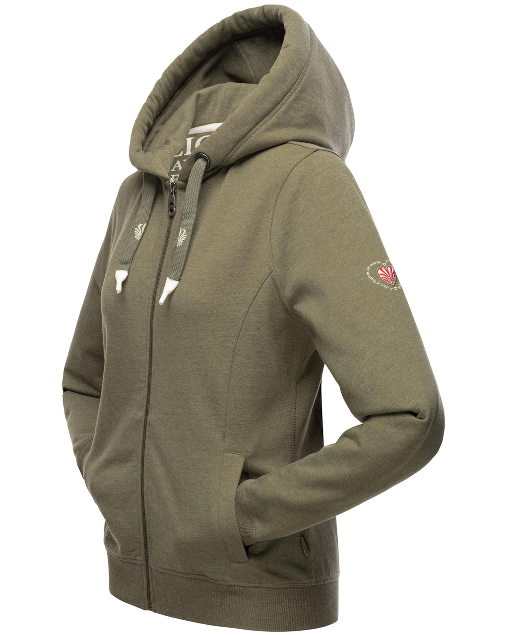 Navahoo Kapuzensweatshirt "Engelshaar", sportlicher Zip-Hoodie mit dicken T günstig online kaufen