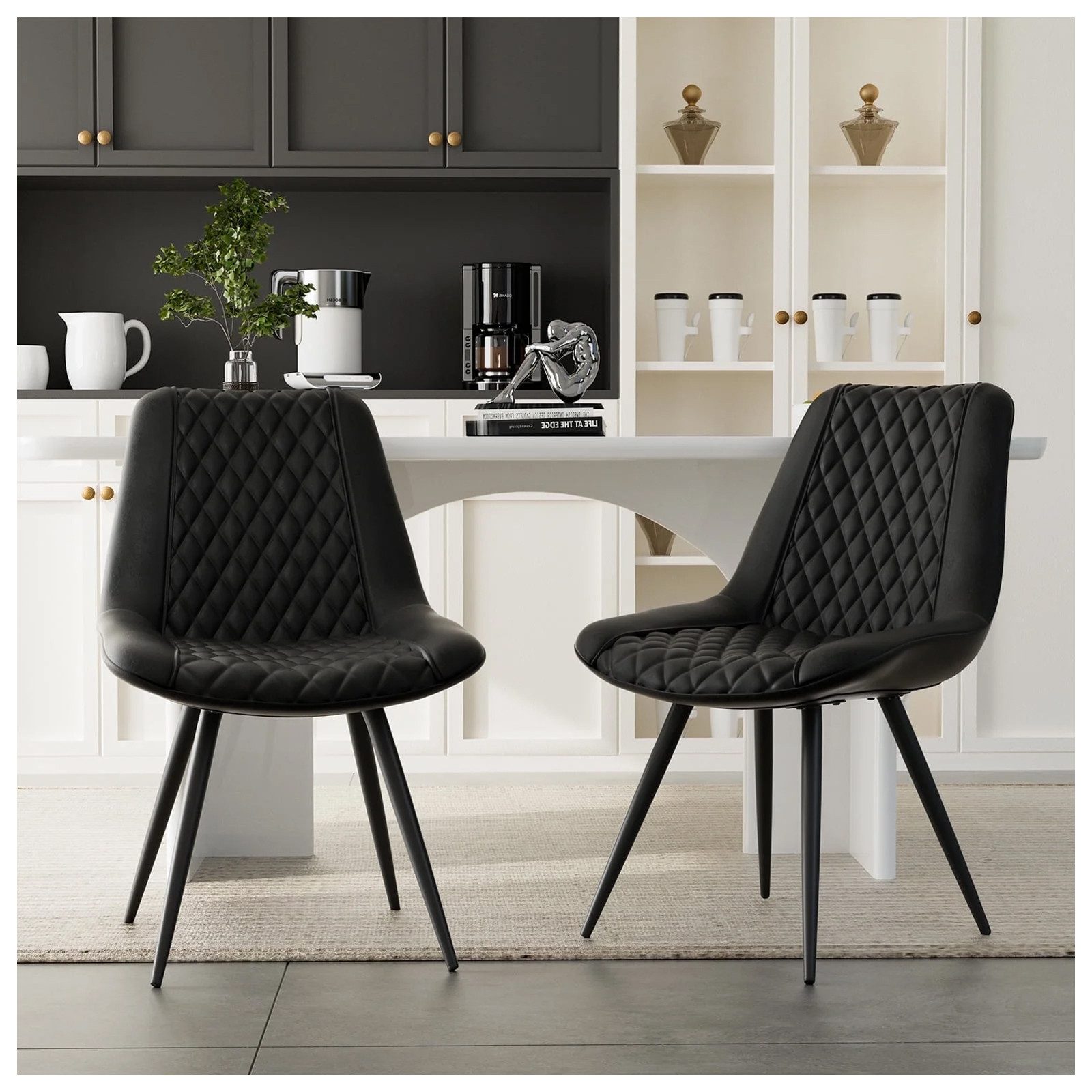 HTI-Living Esszimmerstuhl Esszimmerstuhl Astrid 2er-Set Kunstleder günstig online kaufen