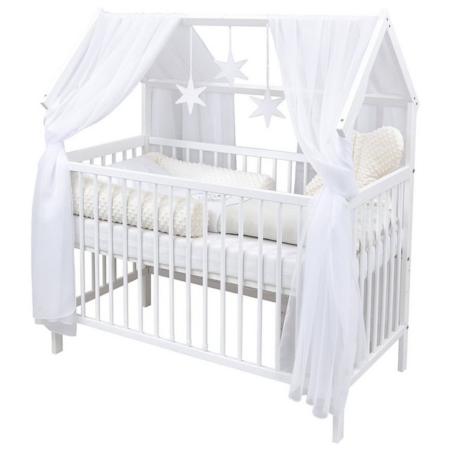 Baby-Delux Komplettbett Hausbett Babybett Schutzgitter Komplettset, 10-tlg. günstig online kaufen