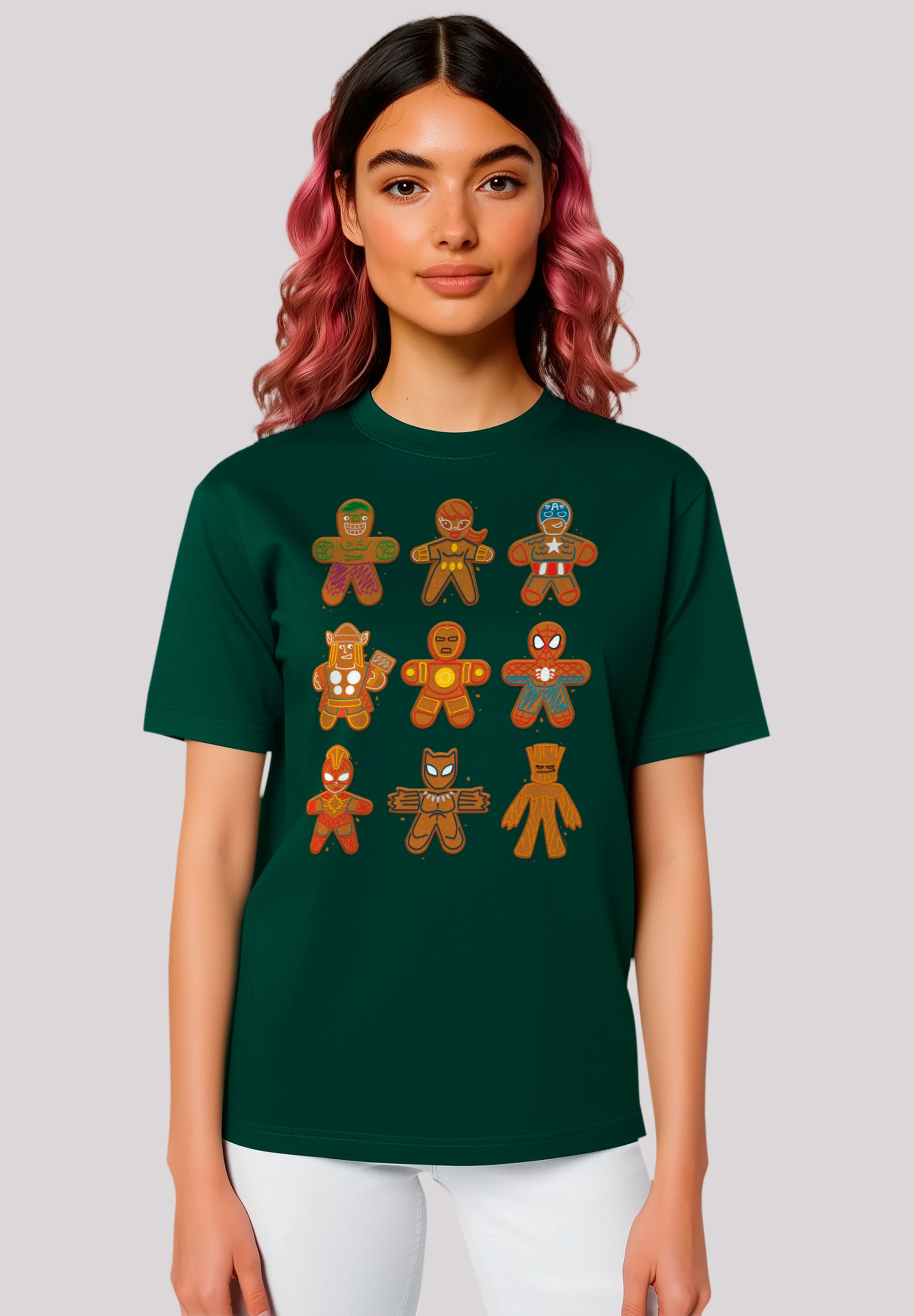 F4NT4STIC T-Shirt "Marvel Universe Christmas Gingerbread Avengers", Premium günstig online kaufen