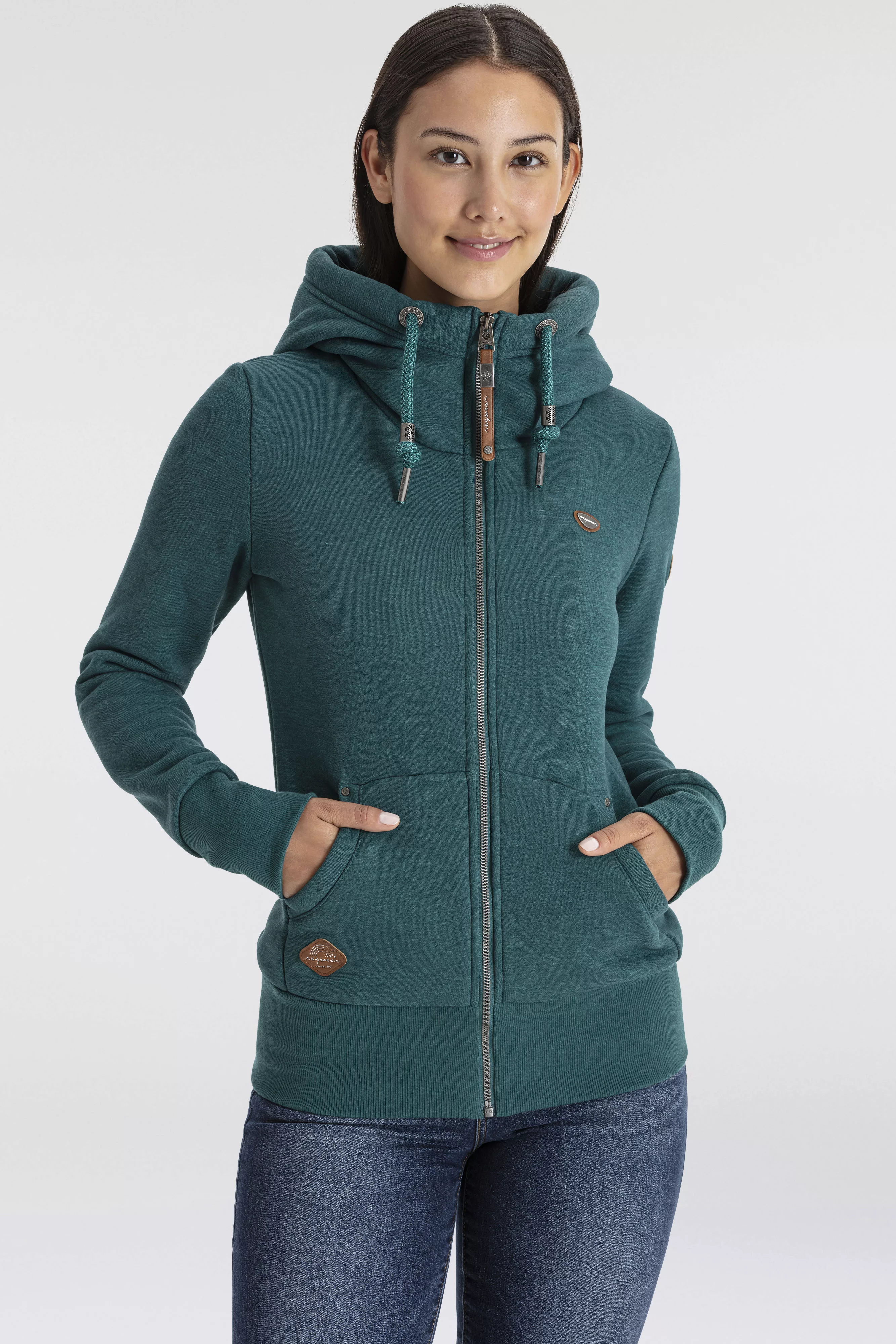 Ragwear Sweatjacke "NESKA ZIP O", mit extra breiten Bündchen günstig online kaufen