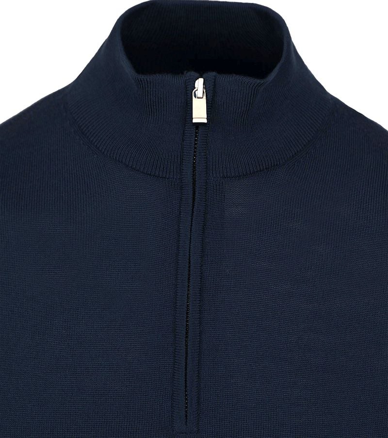 Suitable Merino Half Zip Pullover Navy - Größe M günstig online kaufen