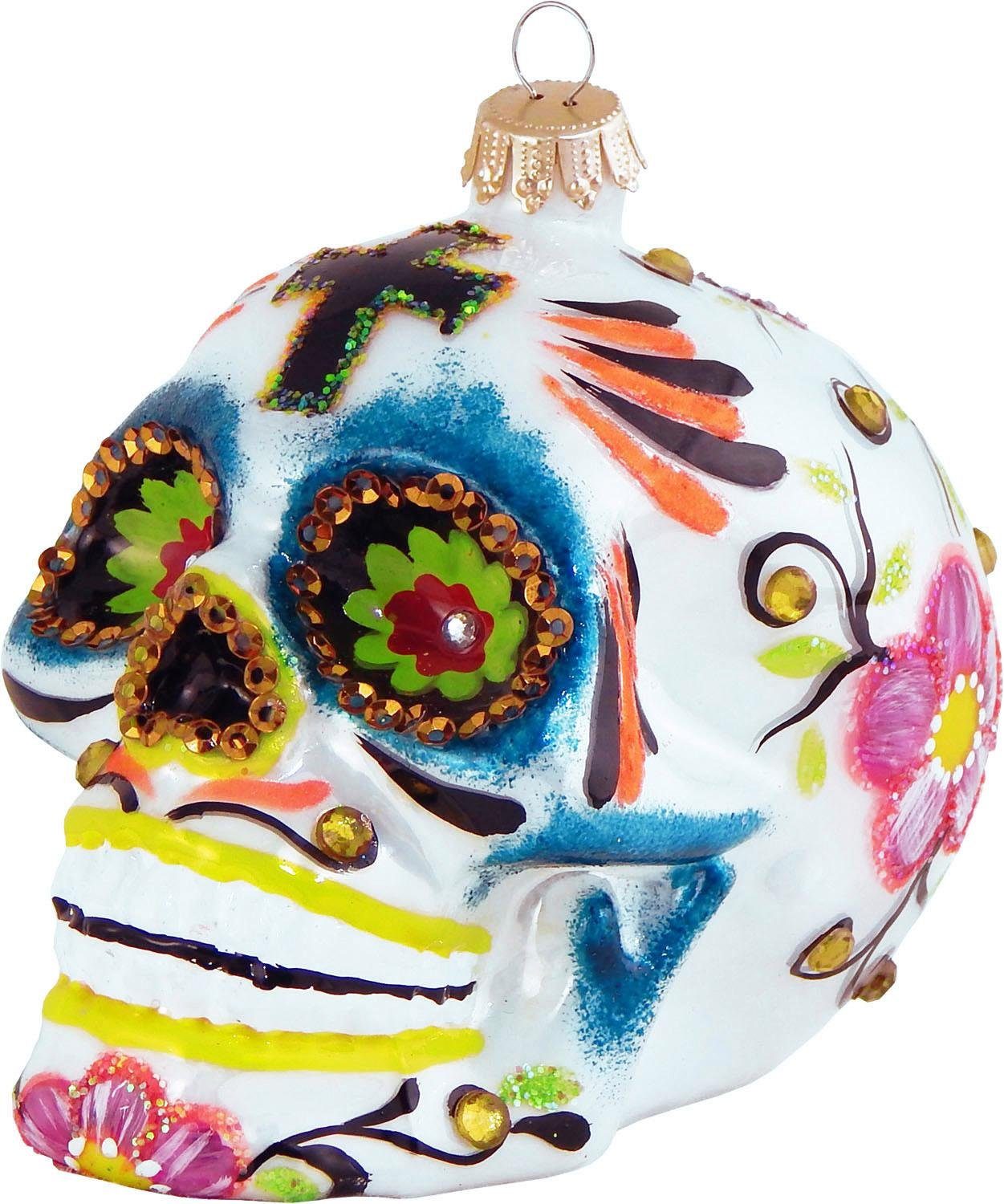 Krebs Glas Lauscha Christbaumschmuck "Totenkopf, Weihnachtsdeko, Christbaum günstig online kaufen