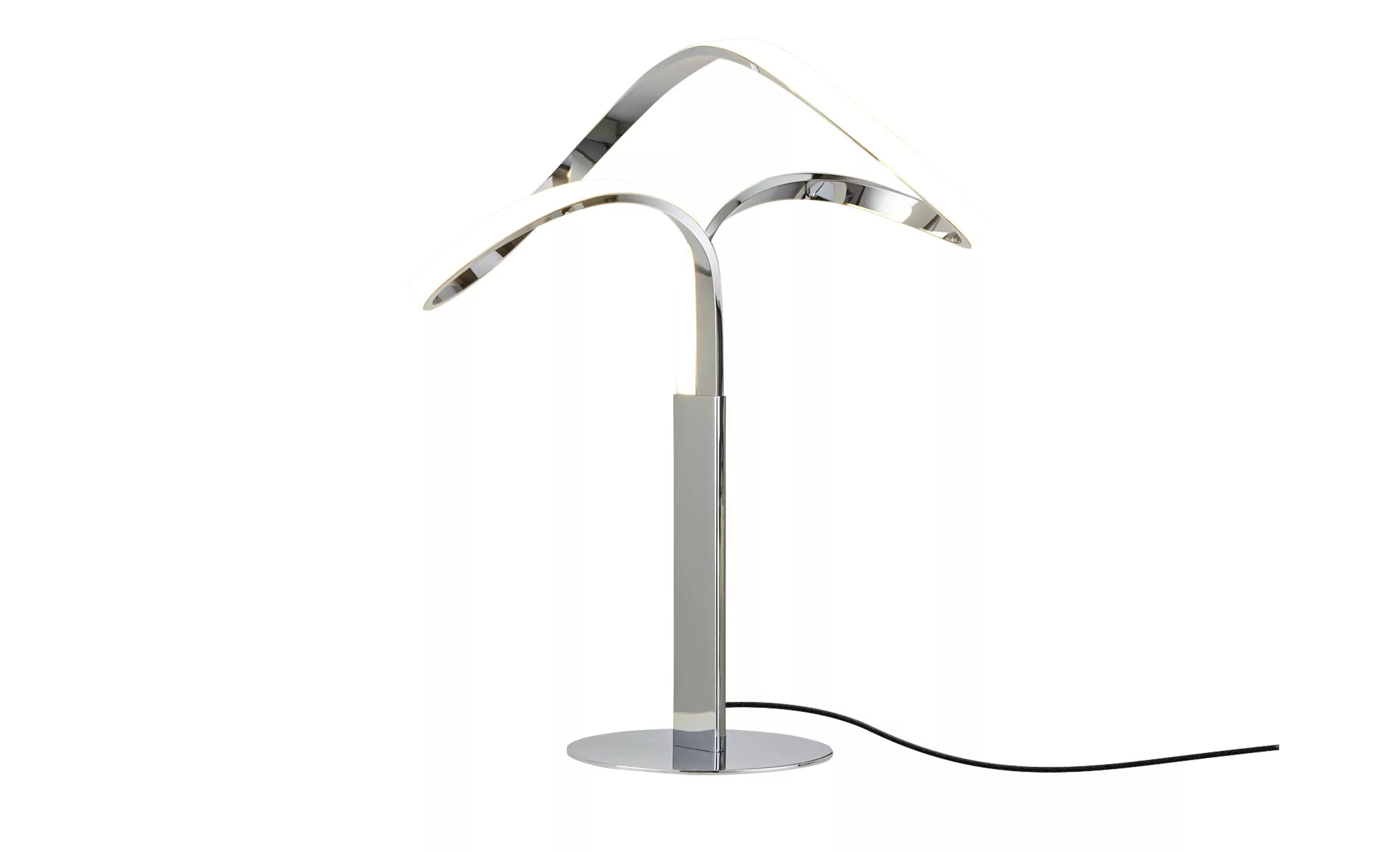 KHG LED Tischleuchte 1-flammig - silber - 38 cm - 49 cm - 22 cm - Sconto günstig online kaufen