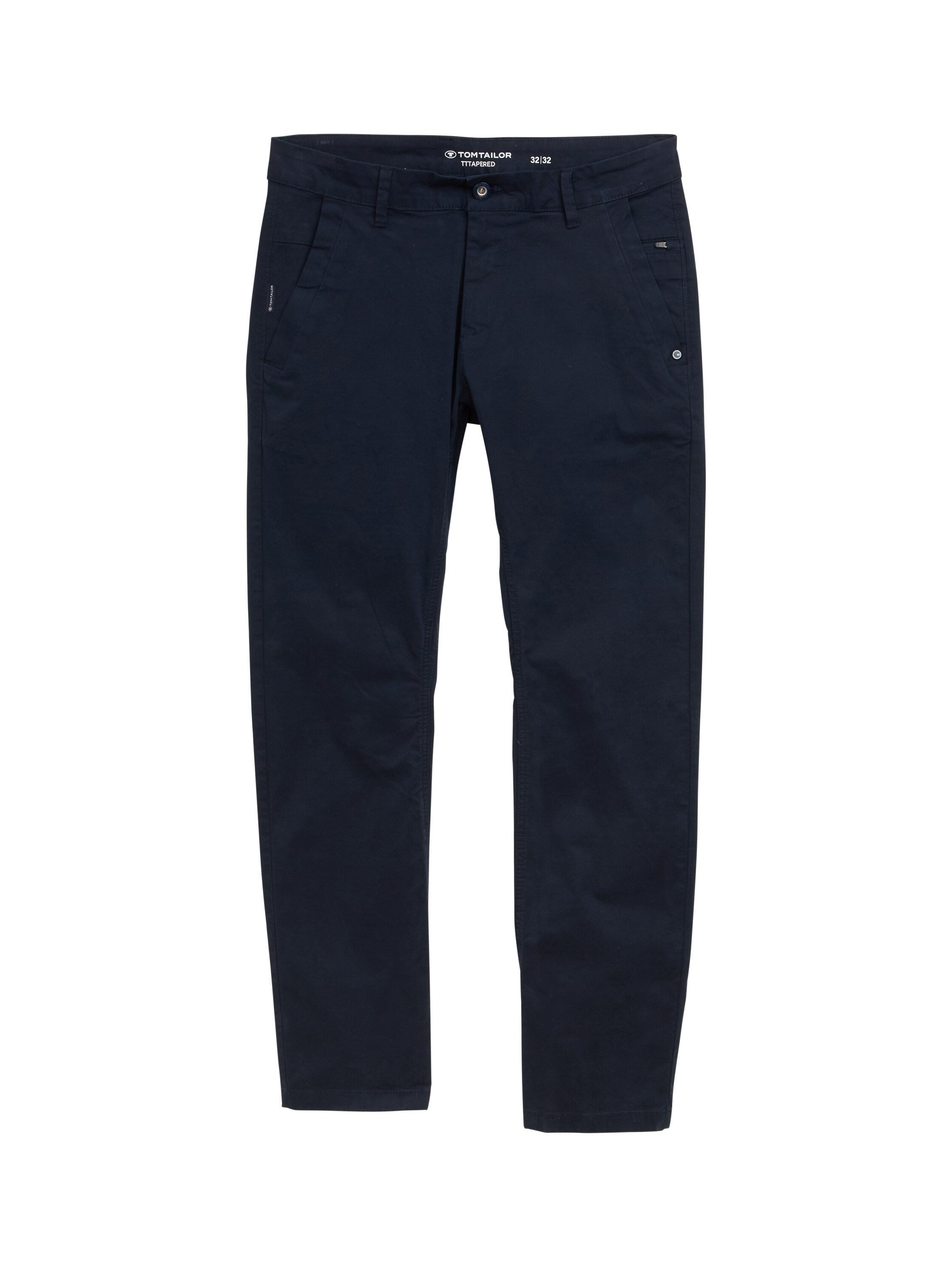 Tom Tailor Herren Chinohose TAPERED CHINO - Mid Waist - Tapered Fit günstig online kaufen