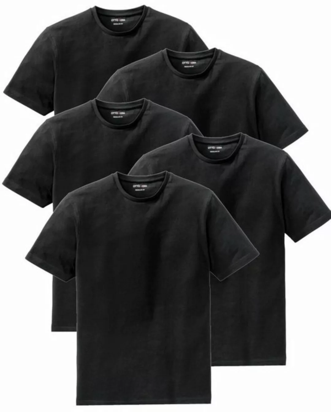 Otto Kern T-Shirt (5er-Pack) Kurzarmshirt aus hochwertiger, reiner Baumwoll günstig online kaufen