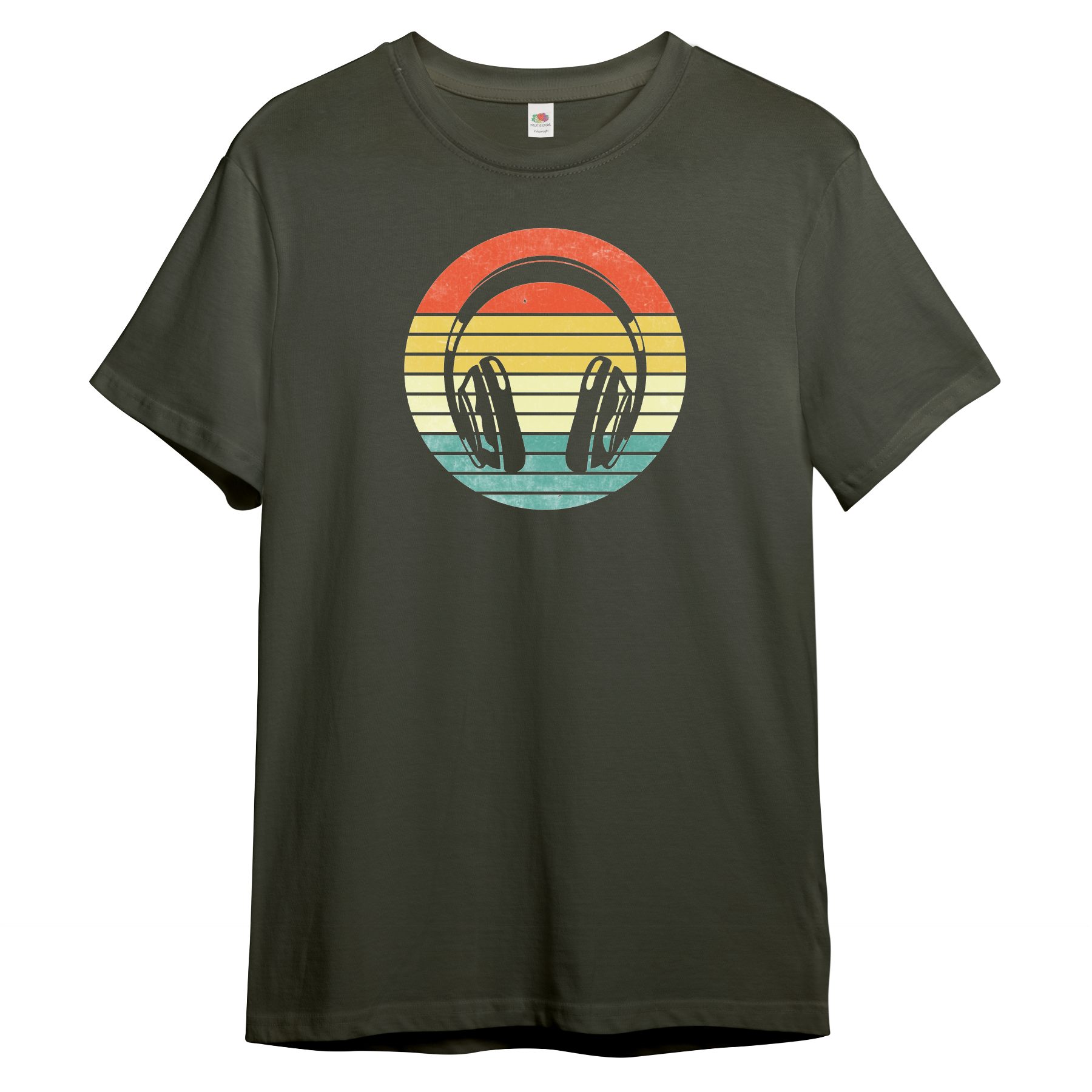 PAULGOS Print-Shirt Herren T-Shirt "Retro Kopfhörer" günstig online kaufen