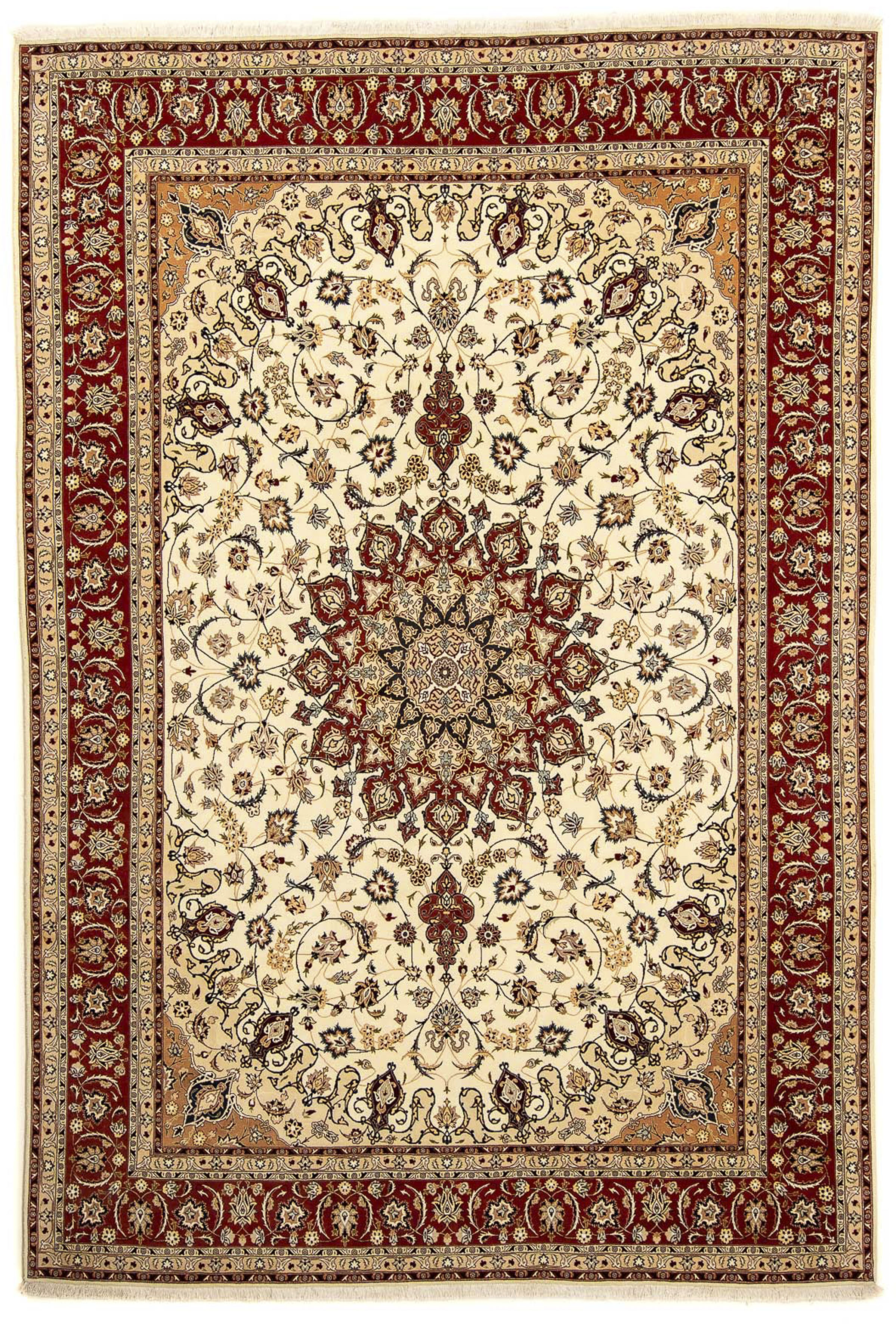 morgenland Orientteppich »Perser - Täbriz - Royal - 372 x 251 cm - beige«, günstig online kaufen