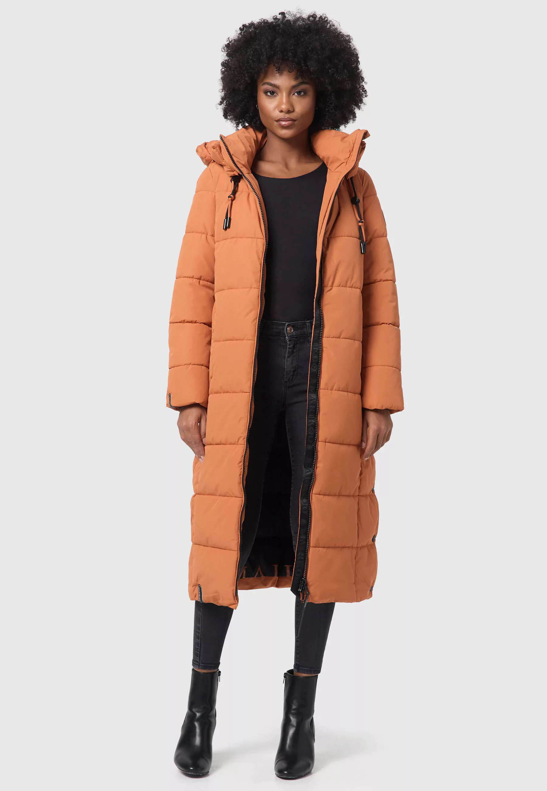 Marikoo Winterjacke Nadeshikoo XIV extra langer Winter Mantel gesteppt günstig online kaufen