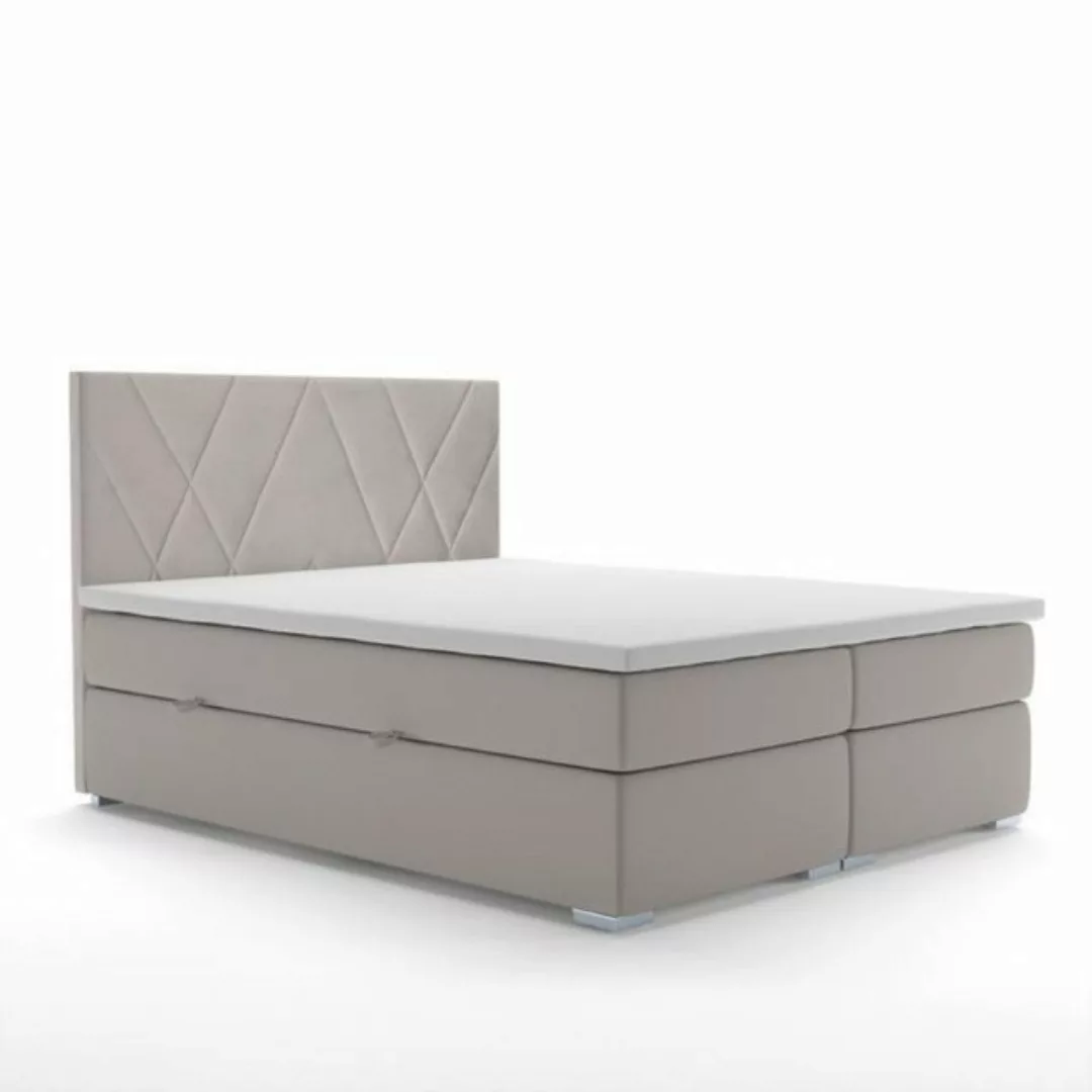 JVmoebel Boxspringbett Luxus Schlafzimmer Bett Polster Stoff Design Doppelb günstig online kaufen