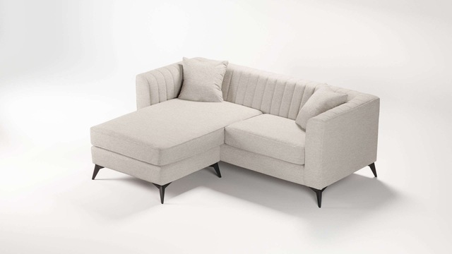 Places of Style Ecksofa »MATTHEW L-Form ideal für kleine Räume, Maße B/T/H: günstig online kaufen