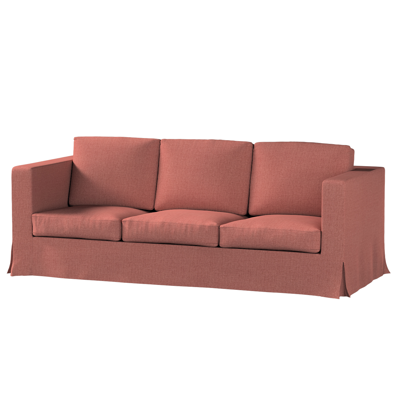 Bezug für Karlanda 3-Sitzer Sofa nicht ausklappbar, lang, cognac braun, Bez günstig online kaufen