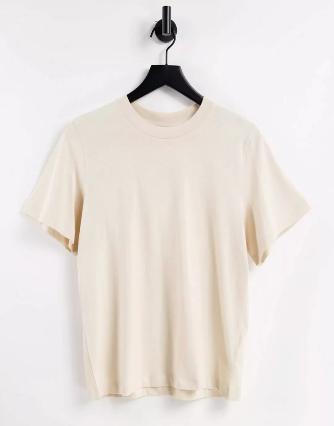 & Other Stories – T-Shirt aus Bio-Baumwolle in Beige-Neutral günstig online kaufen