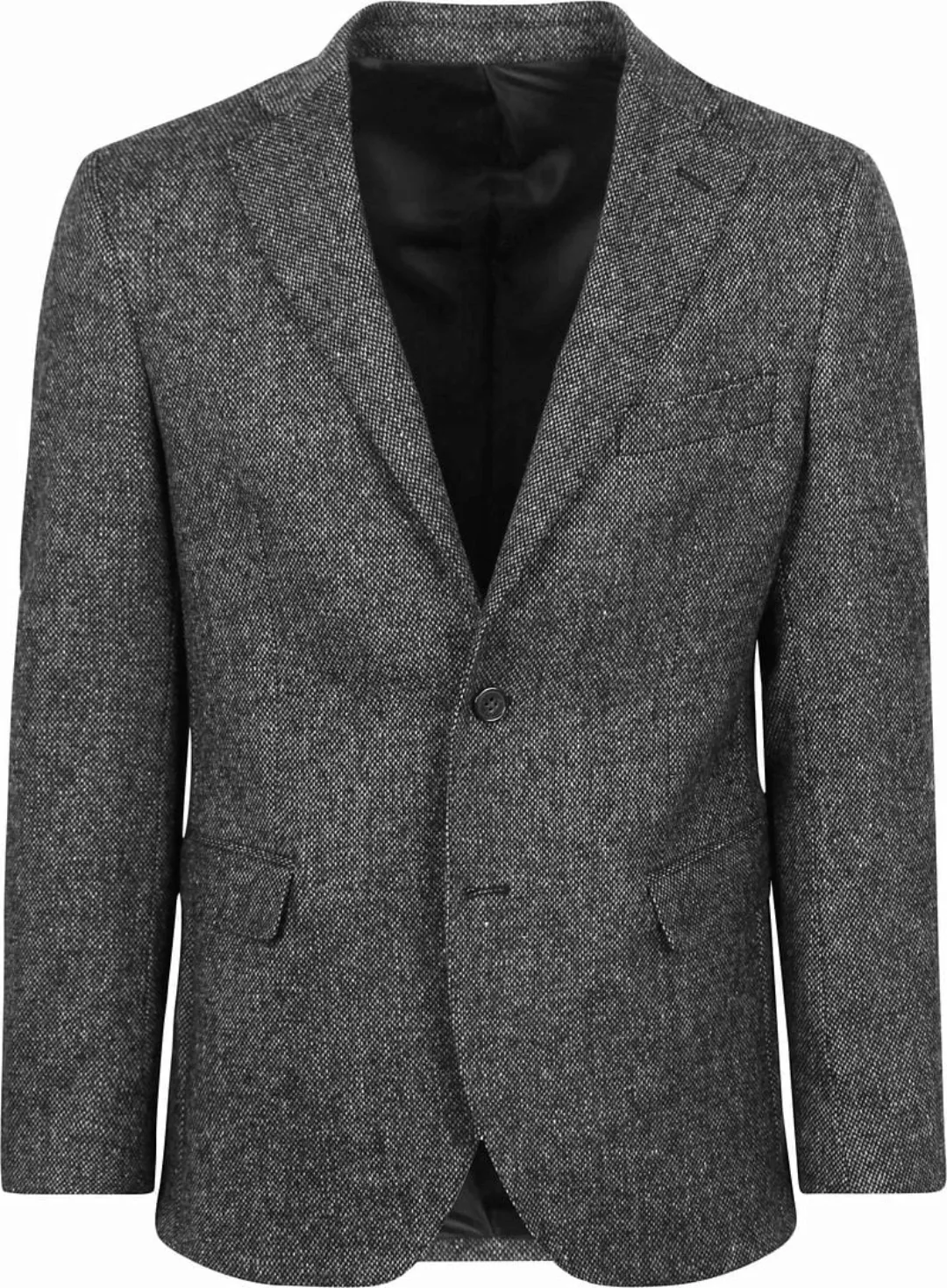 Suitable Birds Eye Blazer Merinowolle Anthrazit - Größe 50 günstig online kaufen