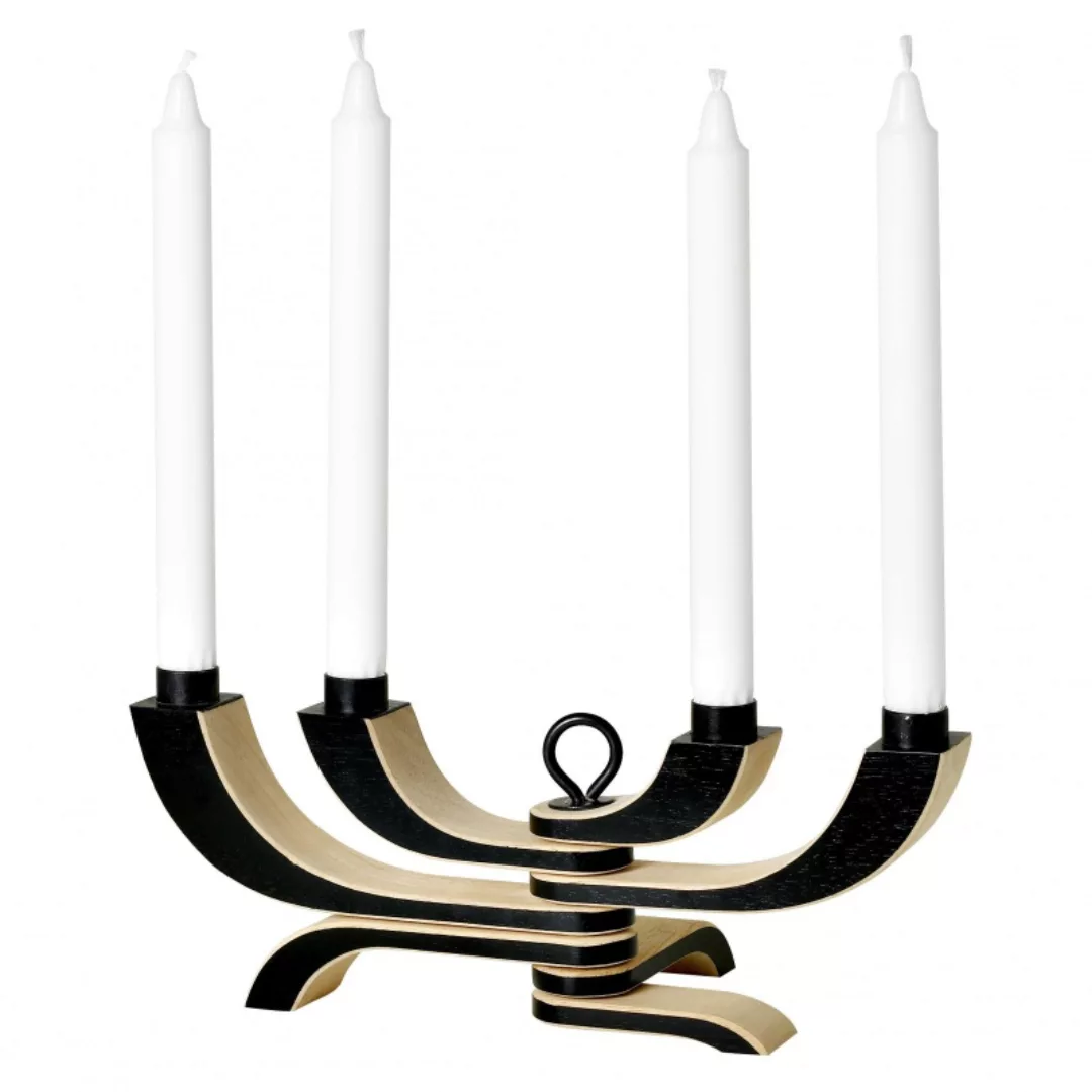DesignHouseStockholm - Nordic Light Kerzenständer - schwarz/BxH 20.5x13cm günstig online kaufen