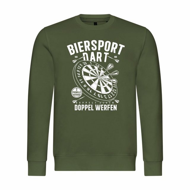 deinshirt Rundhalspullover Herren Sweatshirt Biersport Dart Mit Print Motiv günstig online kaufen