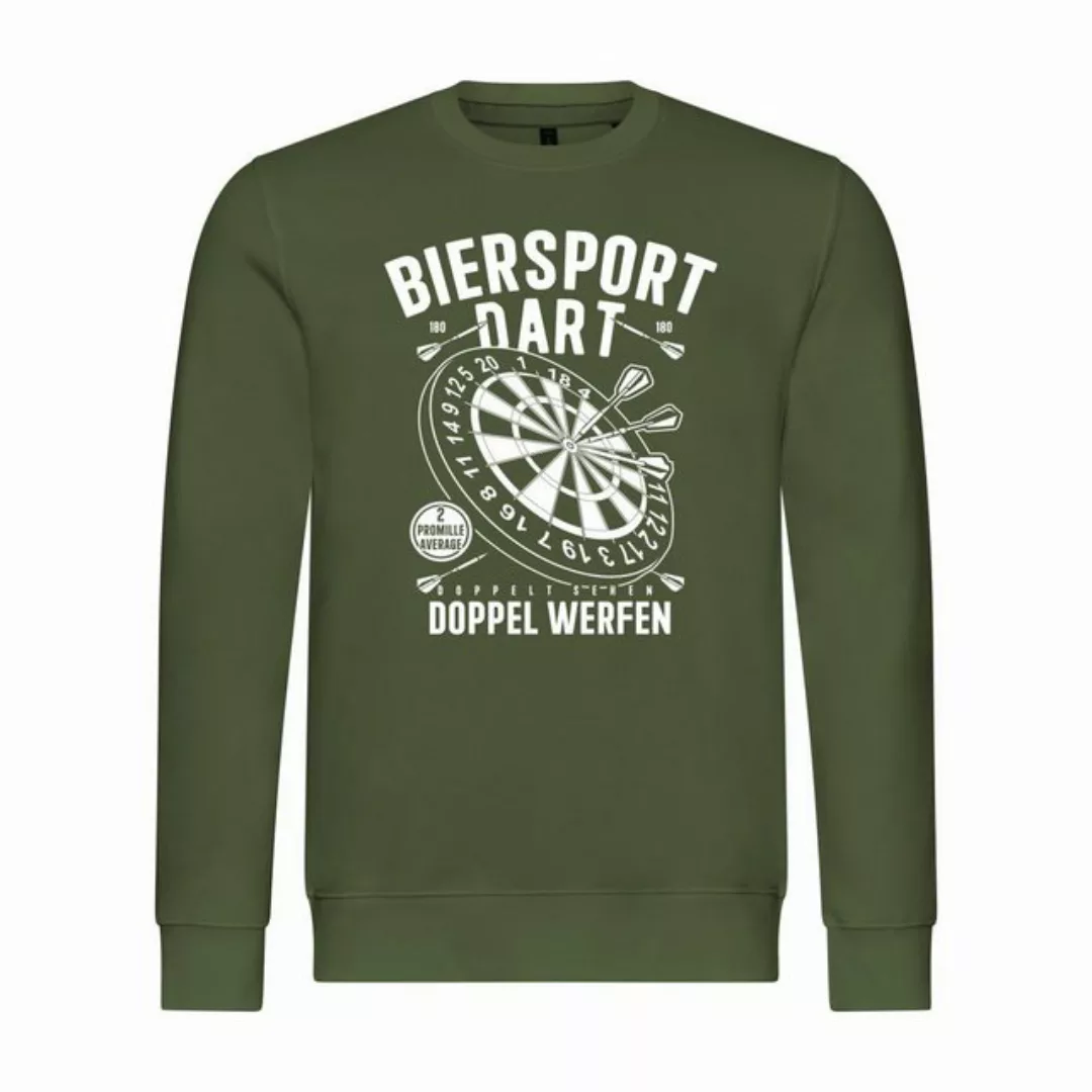 deinshirt Rundhalspullover Herren Pullover Biersport Dart Mit Print Motiv, günstig online kaufen