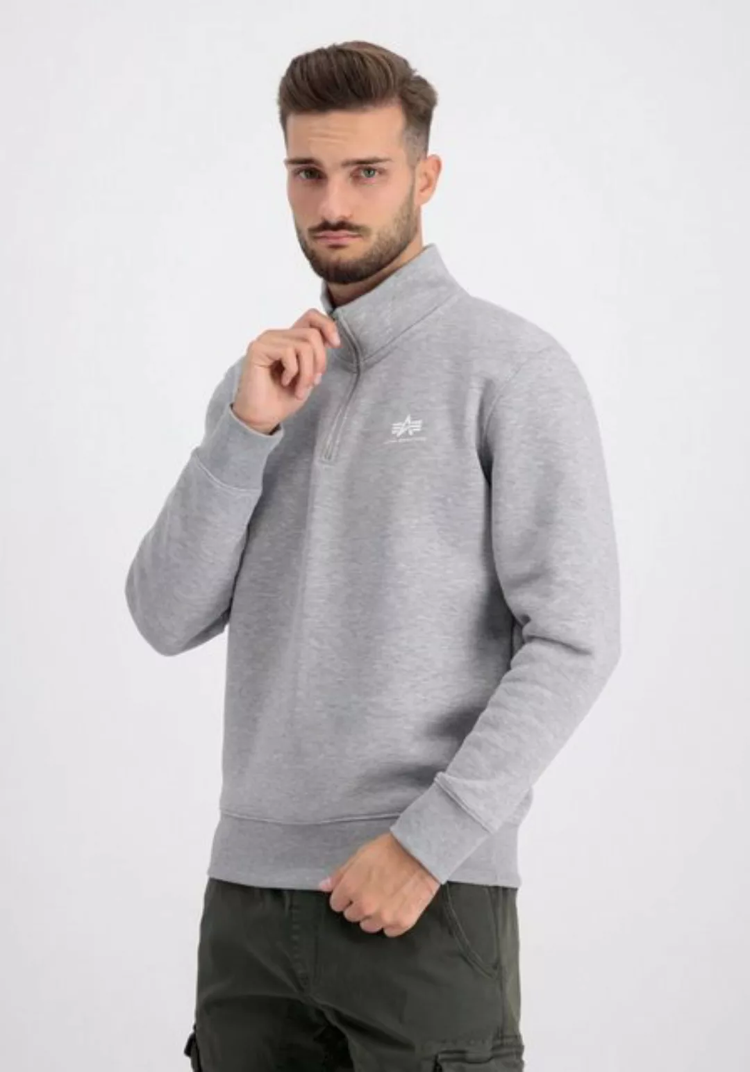 Alpha Industries Sweater "ALPHA INDUSTRIES Men - Sweatshirts Half Zip Sweat günstig online kaufen