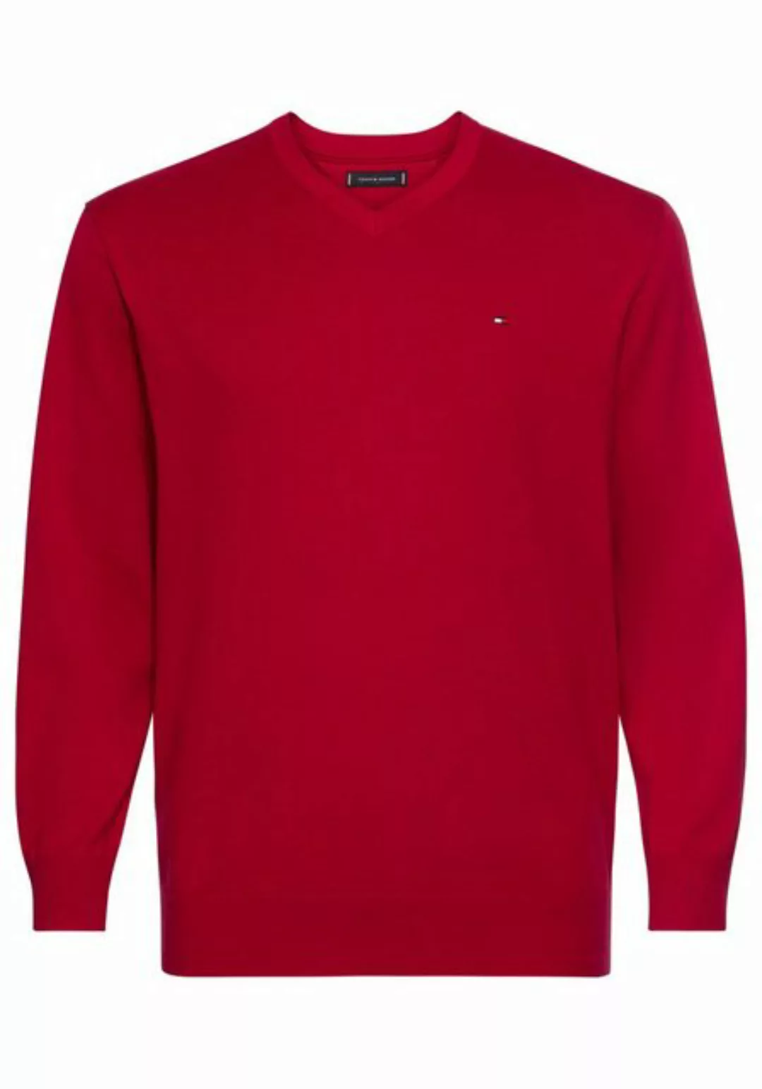 Tommy Hilfiger Big & Tall V-Ausschnitt-Pullover BT-CLASSIC COTTON V NECK-B günstig online kaufen