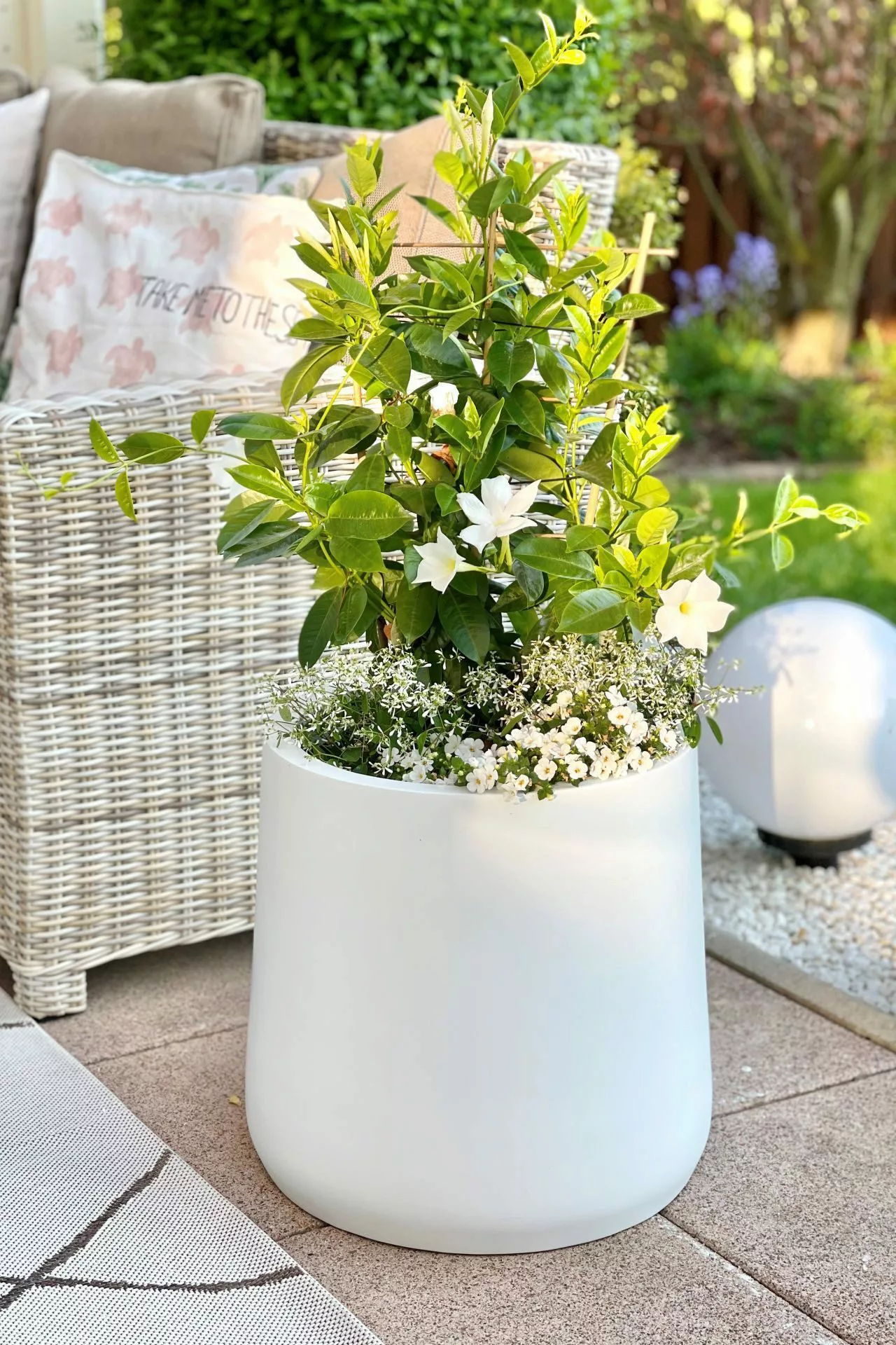 VIVANNO Blumentopf Fiberglas VEKRA Rund - günstig online kaufen