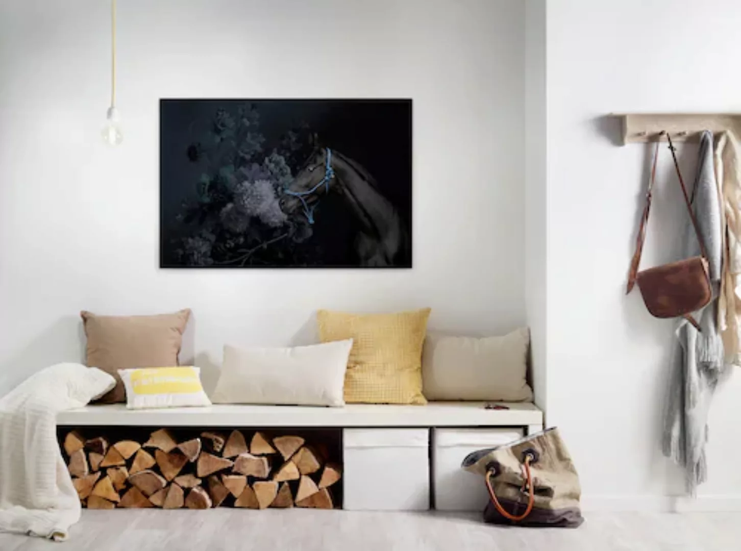 A.S. Création Leinwandbild "horses", Tiere, (1 St.), Keilrahmen Bild Blumen günstig online kaufen