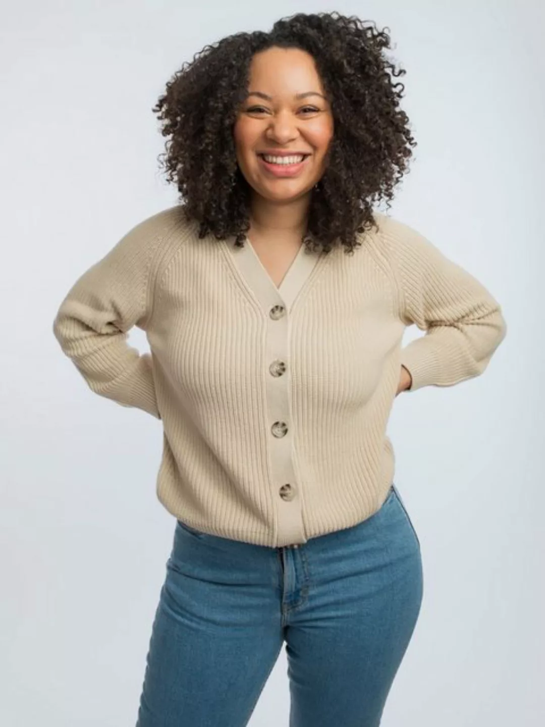 HONEST BASICS Cardigan aus Bio-Baumwolle günstig online kaufen