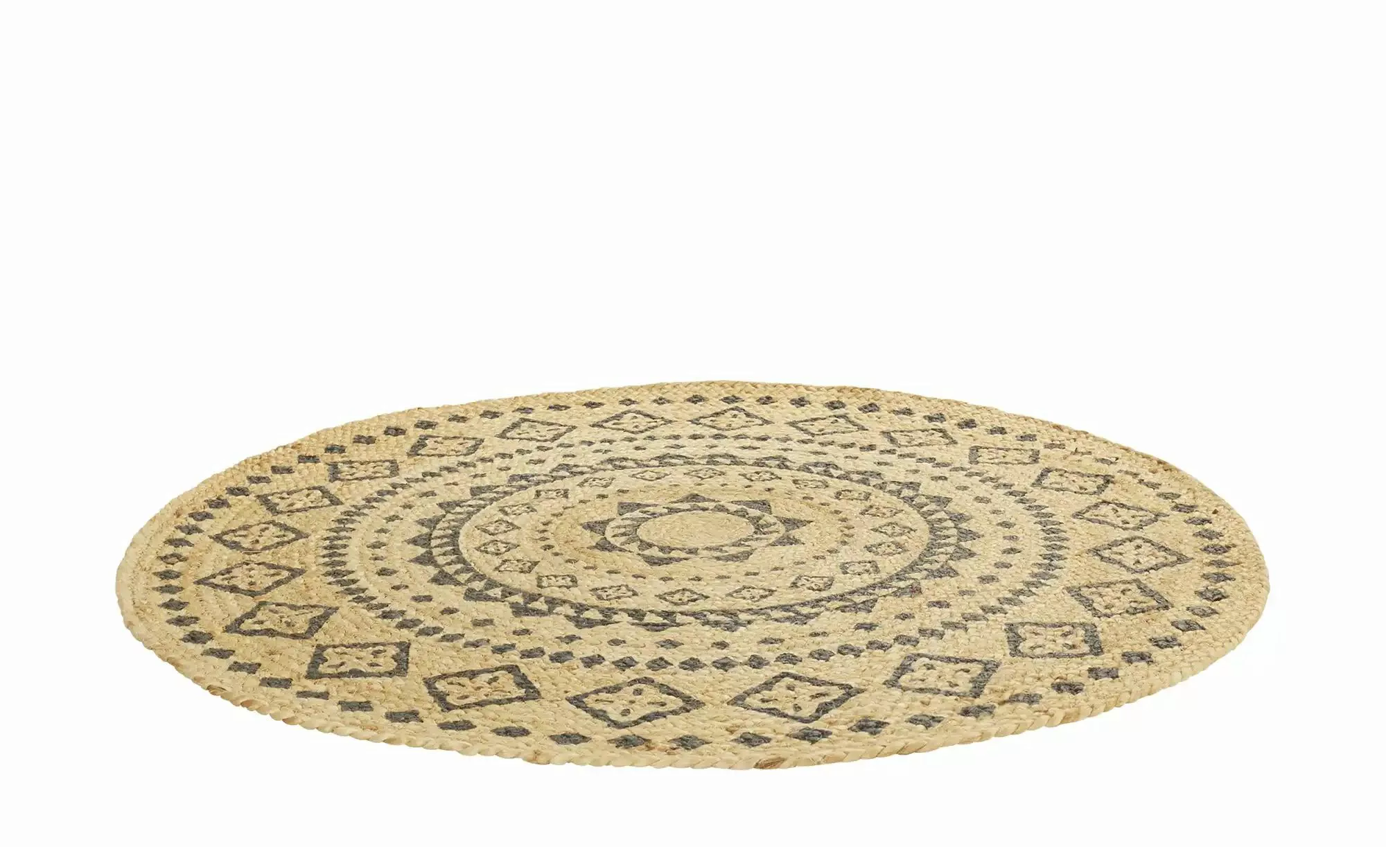 Jute-Teppich  Mamda Ornament ¦ beige ¦ Jute Ø: 80 Teppiche > Naturteppiche günstig online kaufen