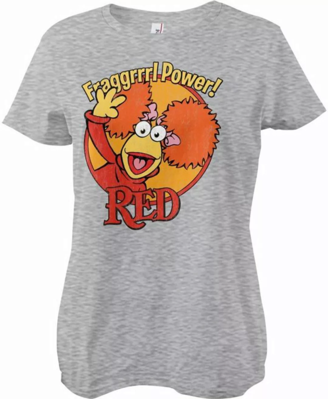 Fraggle Rock T-Shirt Red Fragggrrrl Power Girly Tee günstig online kaufen