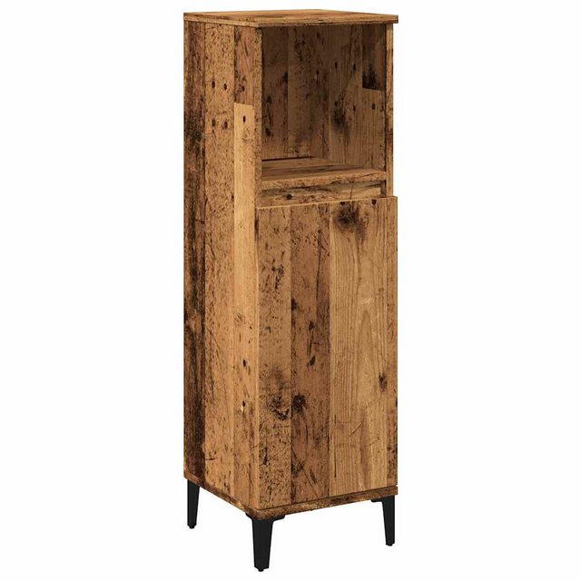 vidaXL Badezimmerspiegelschrank Badschrank Altholz-Optik 30x30x100 cm Holzw günstig online kaufen