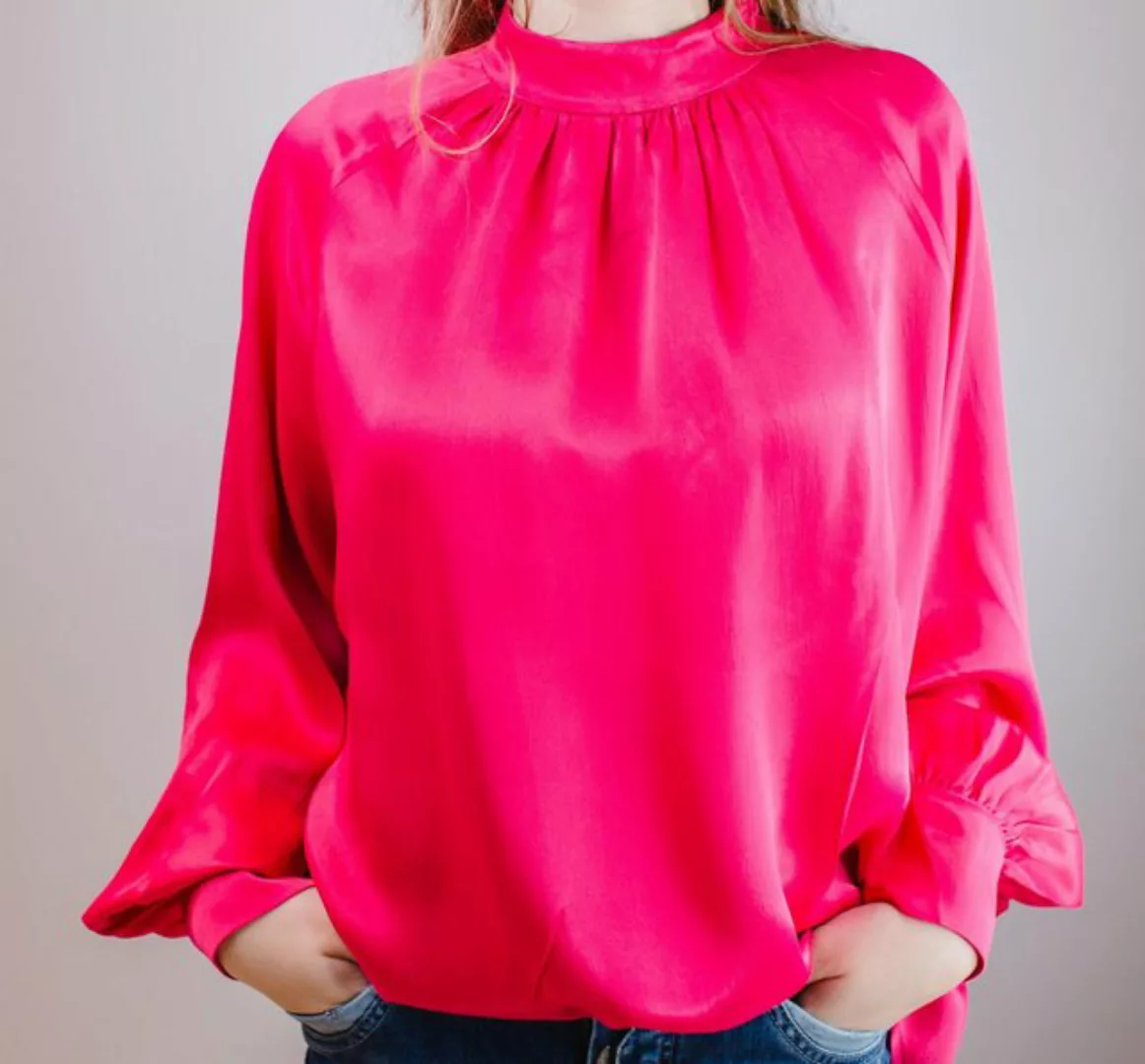 Mos Mosh Blusentop Bluse Mos Mosh Sille Glossi pink günstig online kaufen