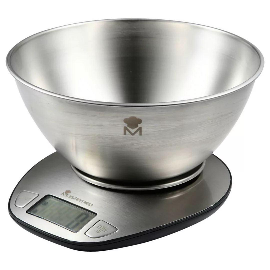 MASTERPRO Küchenwaage Foodies collection silber Edelstahl günstig online kaufen