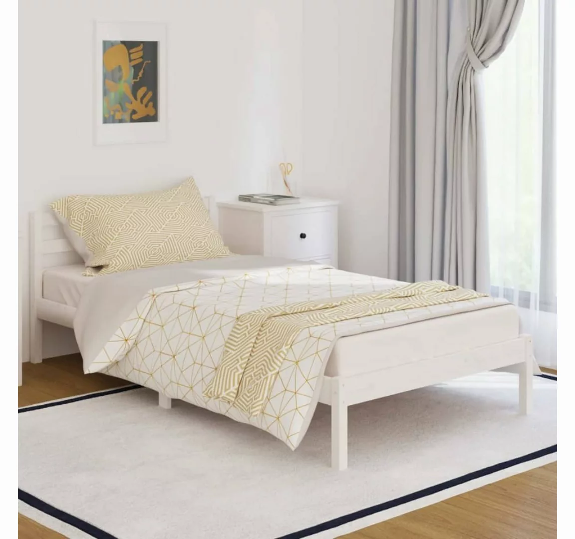 Vidaxl Tagesbett Massivholz Kiefer 100x200 Cm Weiß günstig online kaufen